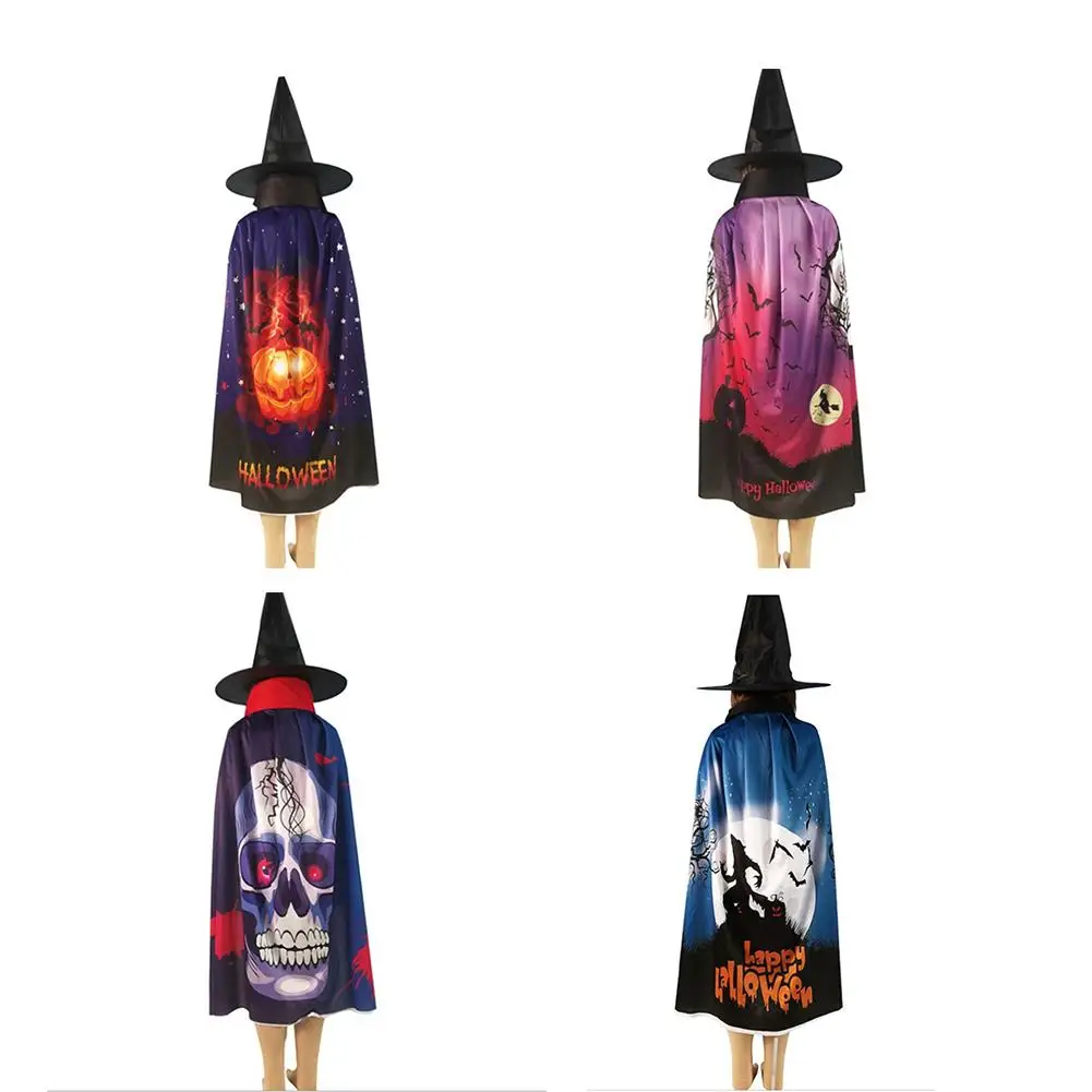 Unisex Cosplay Reversible Hooded Cloak Halloween Christmas Party Wampire Cape Costumes Halloween Cloak