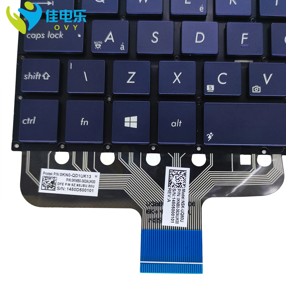 Teclado para Asus Novo Backlight Zenbook Ux301l Ux301la gb Britânico Substituição Teclados Computador Portátil Quente 0knb0-362auk00 uk Ux301 - Imagem 4