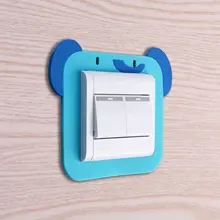 Acic Ru Shan бытовой мультфильм переключатель набор переключатель света для спальни стикер s декоративная наклейка силикагель Ночной светильник настенный переключатель Prote