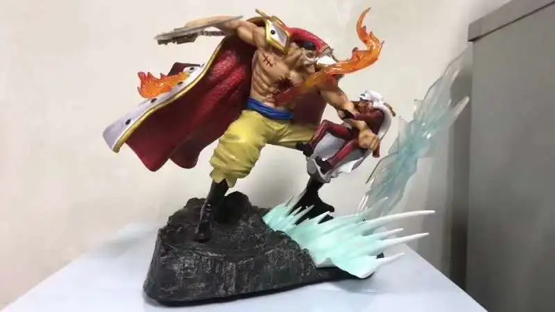 

New Style One Piece GK White Beard Battle Red Dog Top Fury Dad White Beard Old Man Garage Kit Decoration