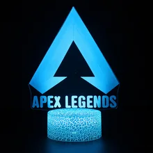 APEX Legends 3D проекционная лампа USB RGB цвет битва королевская игра Дети сна огни APEX ночник