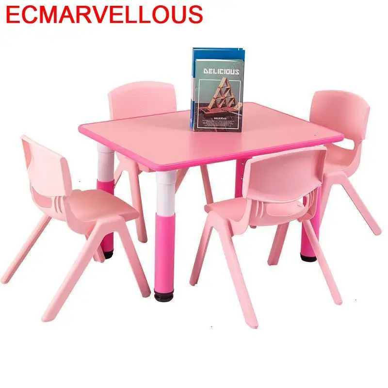 Kids Chair And Pour Escritorio Silla Y Mesa Infantiles Pupitre Infantil Kindergarten Study Kinder Bureau Enfant Children Table photo