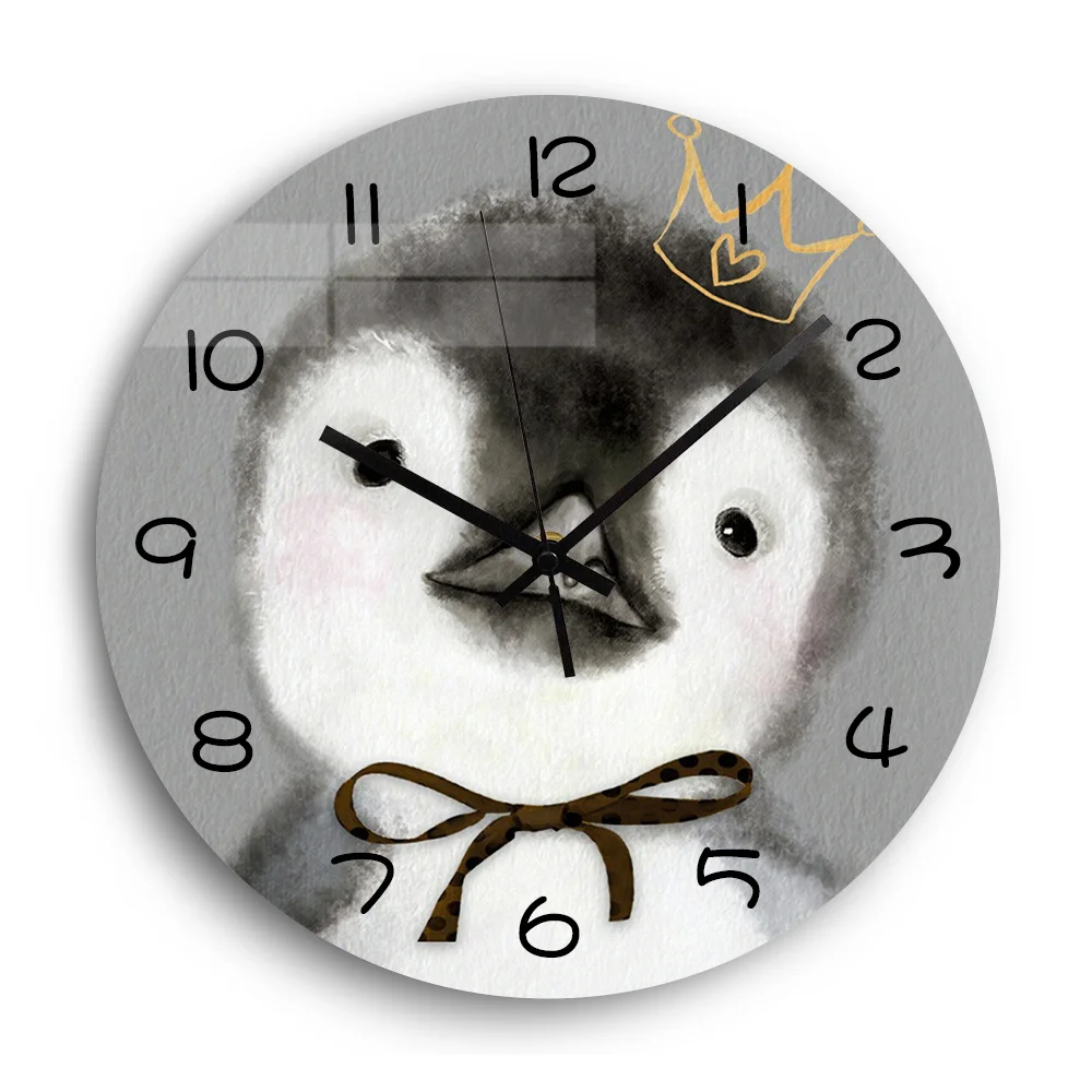 Best Lovely Animals Silent Acrylic Digital Wall Clock for Children #039;s Room Decor 12 #039; #039; 3D Wall Clocks Modern Design Home Decor Gift