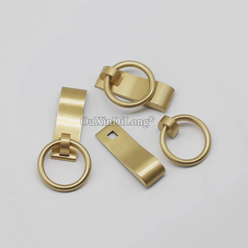 10PCS or 5Pairs European Pure Brass Kitchen Cabinet Door Handles Cupboard Wardrobe Drawer TV Cabinet Pulls Handles& Knobs
