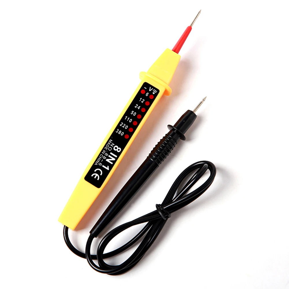 

8-In-1 6-380V Voltage Tester Polarity Current Tester AC Direct Current Voltage Tester 50-500Hz For Direct Current And AC Voltage