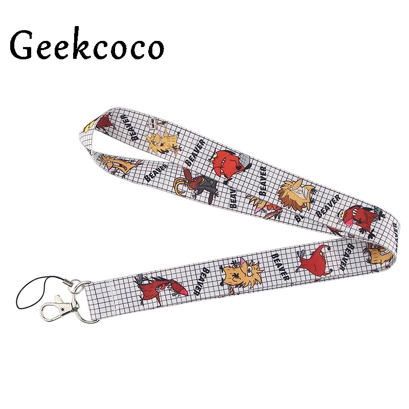 

Beaver Neck Strap Cartoon Lanyards for keys ID Card Gym Mobile Phone Straps USB badge holder DIY Hang Rope J0526