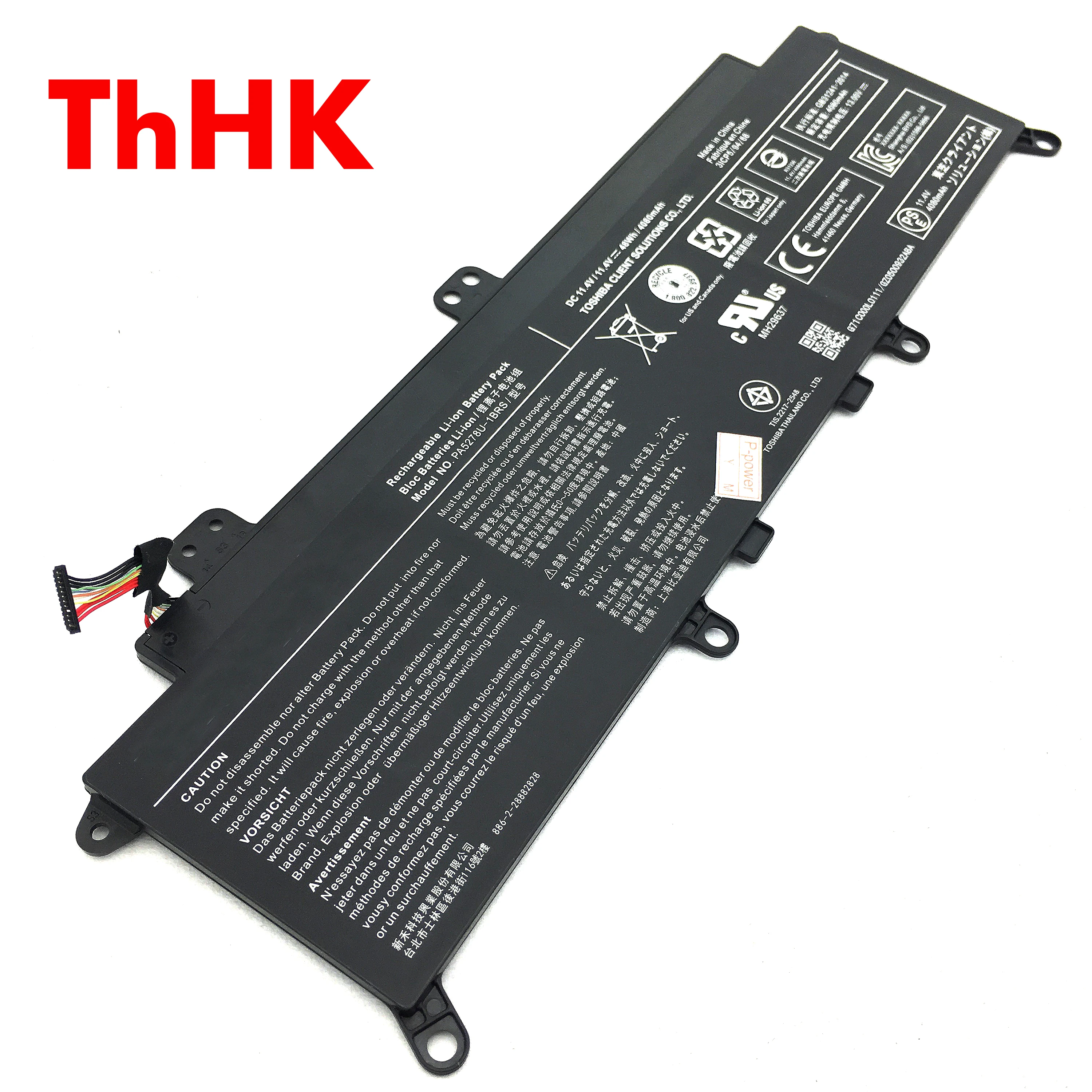 Подлинный оригинальный 48Wh PA5278U-1BRS 3ICP5 / 94/68 Аккумулятор для ноутбука Toshiba Portege X30-D