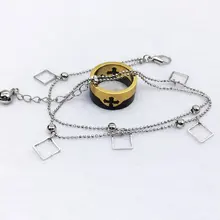 Горячая Распродажа ромбовидный Металлический ножной браслет DIY модный серебряный ножной браслет с отделкой Расширенная цепочка колокольчик J-055