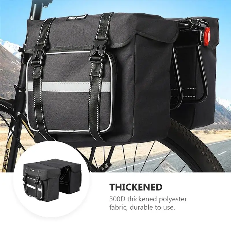 

MTB Bicycle Carrier Bag Rear Rack Bike Trunk Bag Luggage Pannier Back Seat Double Side Cycling Bycicle Bag Durable Travel 12inch