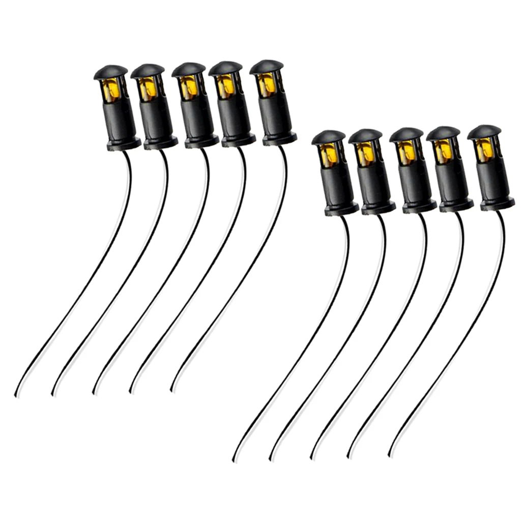 10PCS Model Street Lights Model Train Railroad Grassland Scenery Lamppost