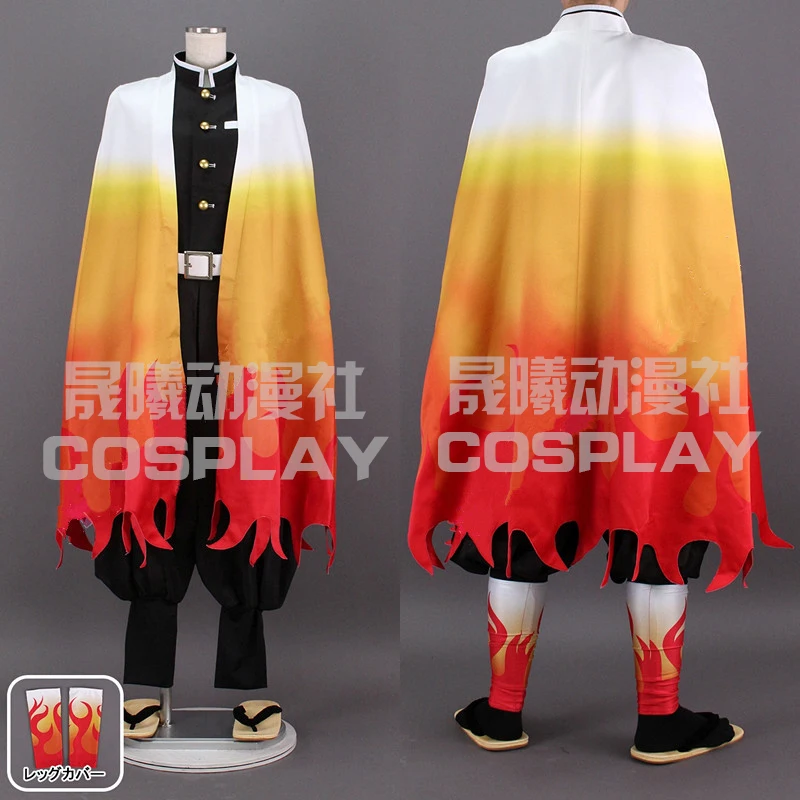 

Anime Demon Slayer Cosplay Costume Kimetsu no Yaiba Rengoku Kyoujurou Cosplay Costume for Women and Men Custom Made