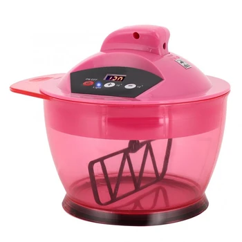 

Electric Hair Coloring Bowl Dyestuff Automatic Mixer Professional Hair Dye Styling Salon Mixing Tools Pink