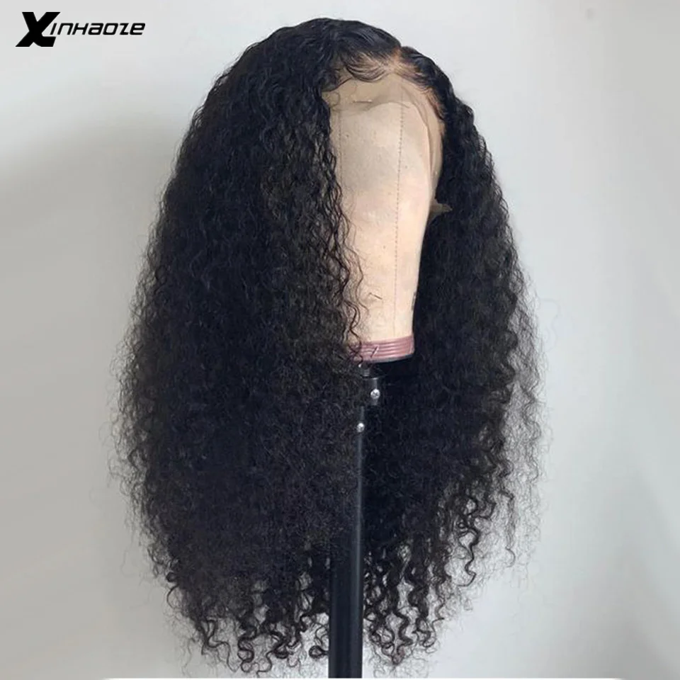  Pre plucked Curly Human Hair Wig Brazilian Remy 13x4 Lace Front Human Hair Wig For Black Women 150%