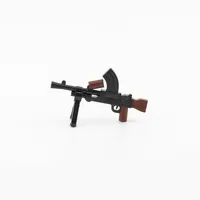5/10 WW2 Soldiers Weapon Building Block Accessories Two-color Printing Machine Rifle Submachine Sniper Guns Military Bricks C238 2