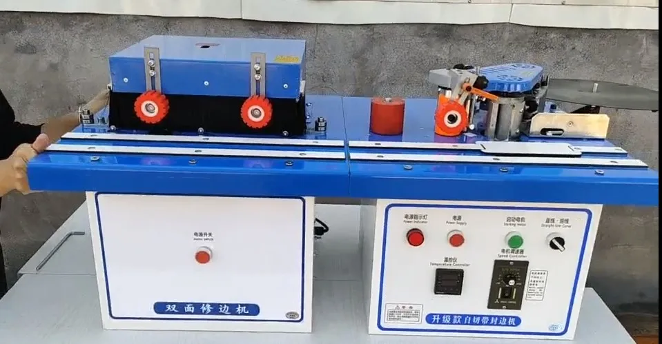 Push-pull wood edge banding machine, trimming and end cutting function, can be used for straight line, curve+ automatic break b