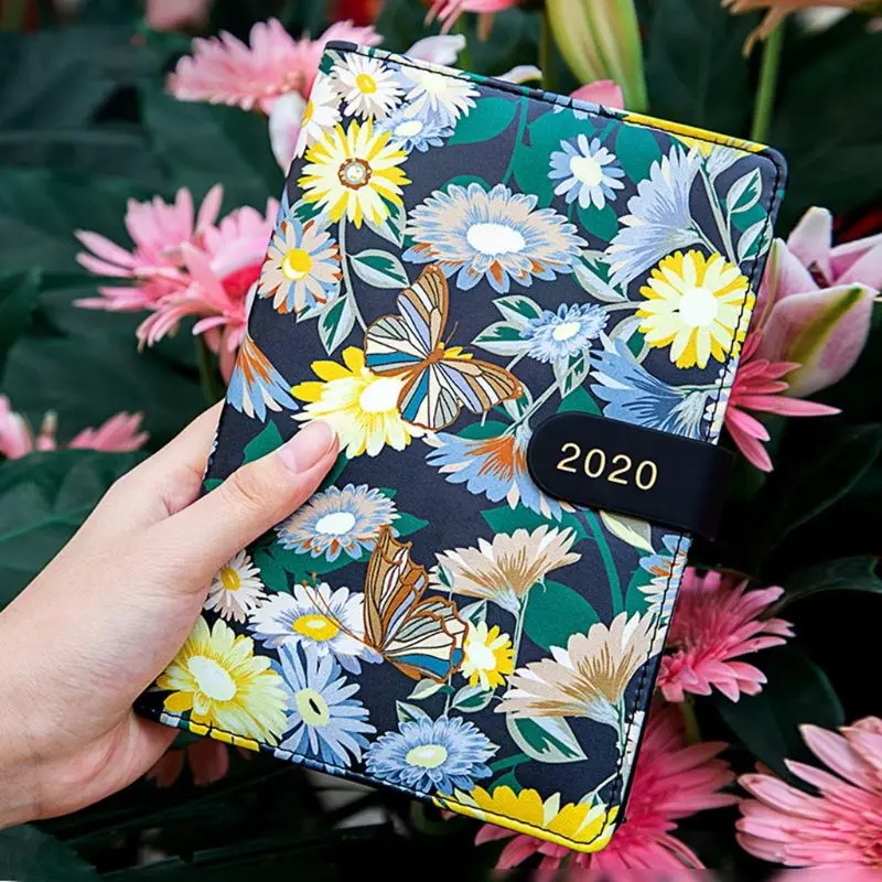 

Agenda 2020 Planner Orgainzer B6 Diary Grid Notebook Kawaii Korean Monthly Book