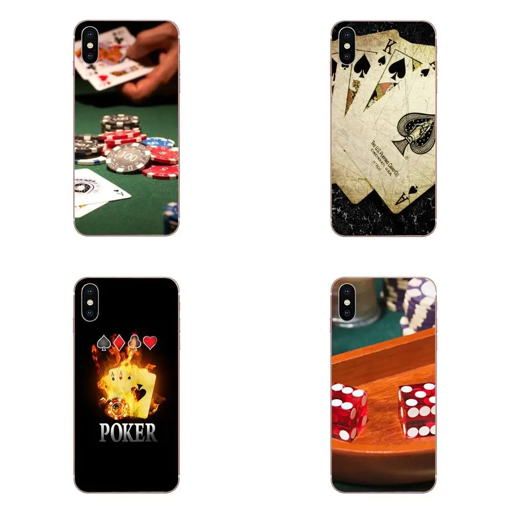

TPU Cases Luxury Poker Casino For Samsung Galaxy Note 5 8 9 S3 S4 S5 S6 S7 S8 S9 S10 5G mini Edge Plus Lite
