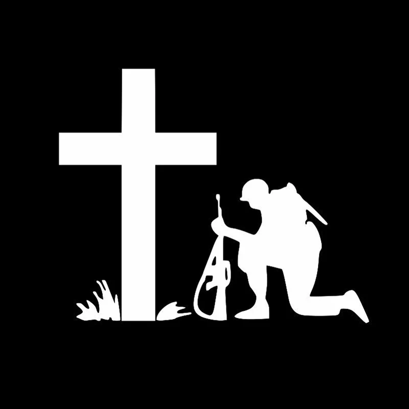 

SOLDIER PRAYING Veteran Vinyl Decal Car Truck Laptop Window Wall Sticker CHOOSE SIZE COLOR