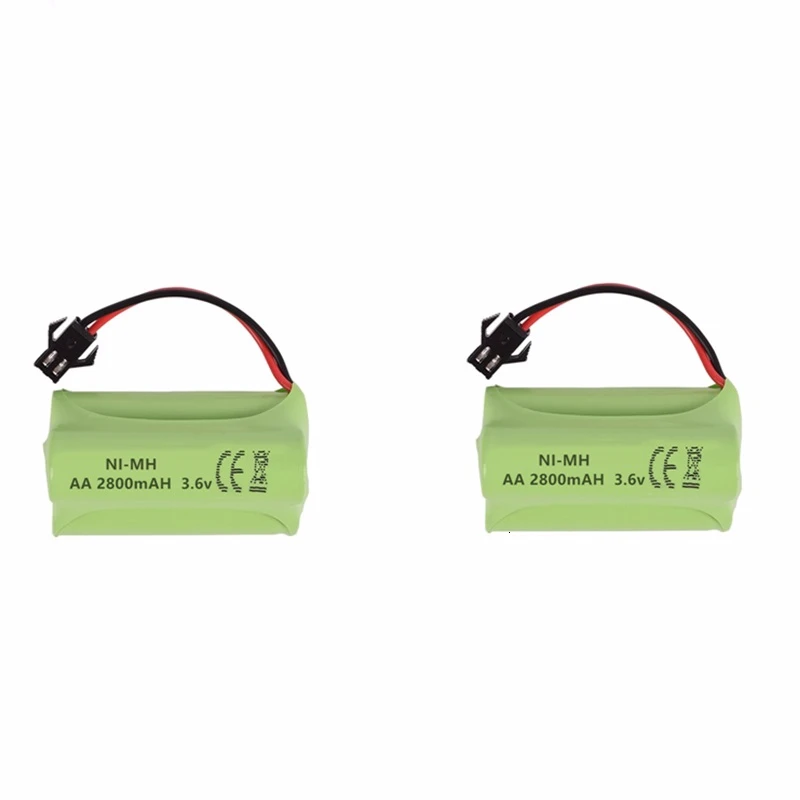 T модель) Ni-MH 3,6 v 2800mah батарея+ USB зарядное устройство для Rc игрушки автомобиль Танк Поезд Робот Лодка пистолет AA 3,6 v перезаряжаемый аккумулятор - Цвет: Light Yellow