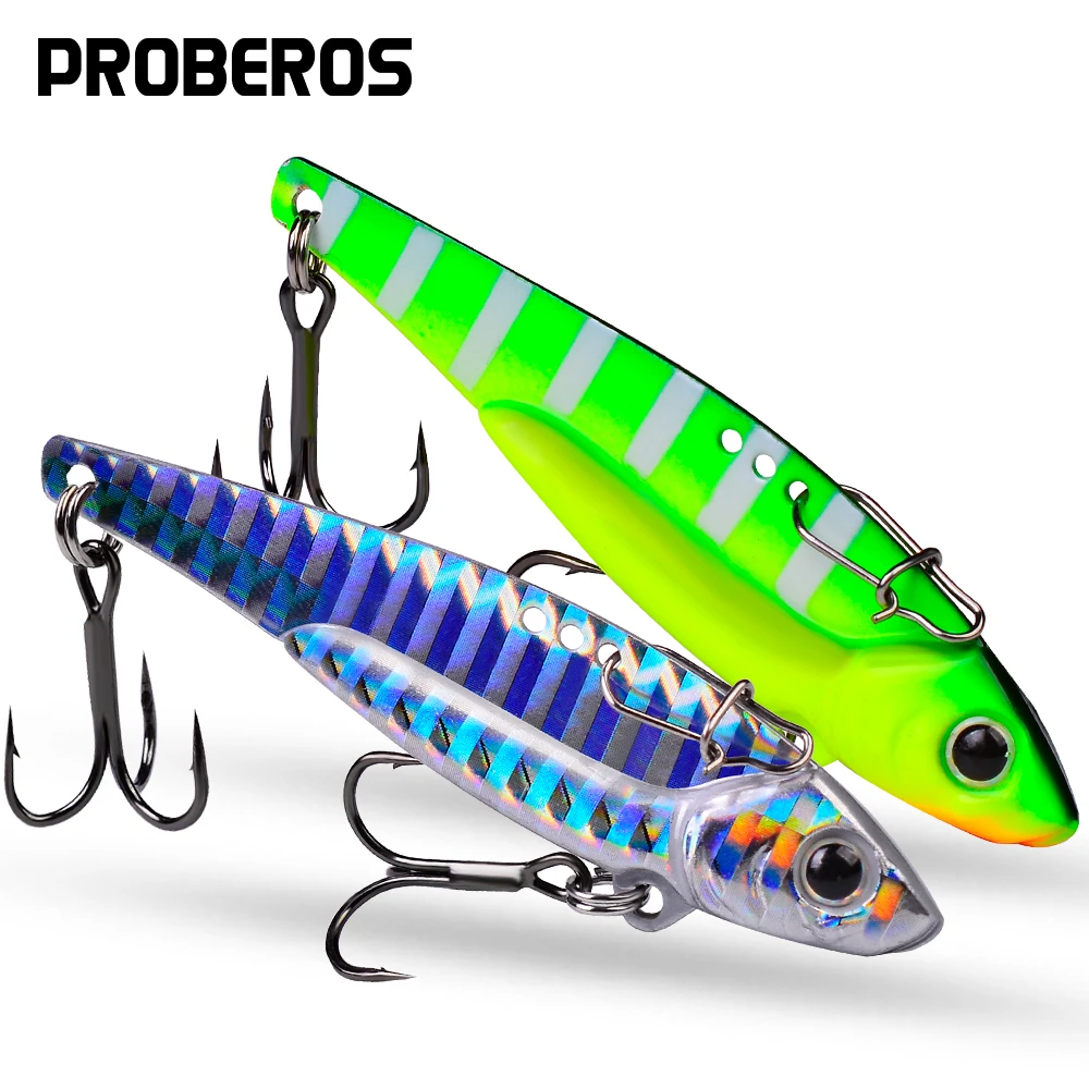 PROBEROS 20PCS Metal VIB Spoon Spinner Sequin Lures 5-8-14-20g