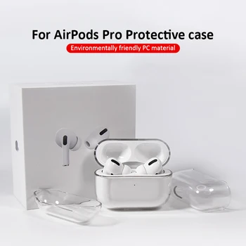 

Protective Cover For Apple Airpods Pro Wireless Headphones Set Transparent PC Hard Shell For Airpods Case Earphone Accessories