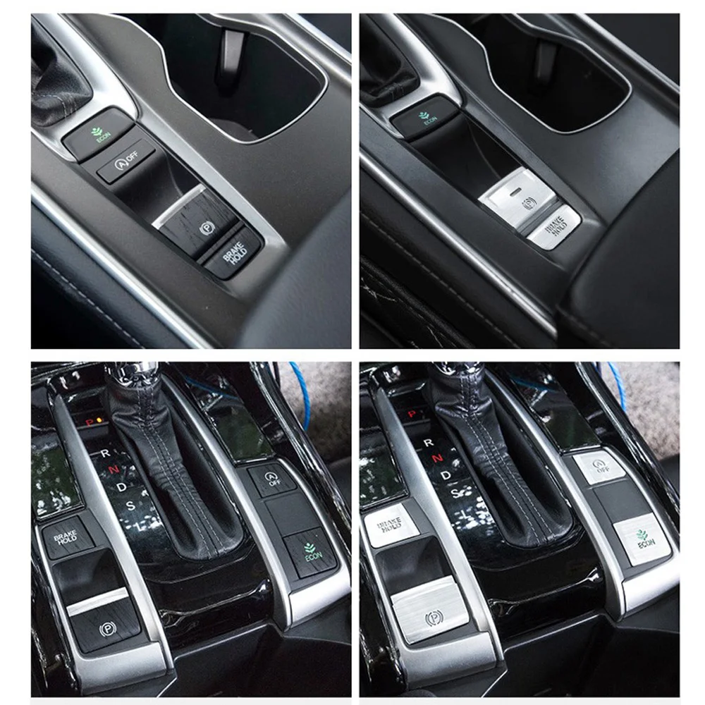 Кнопка P шестерни тормоза держать рамки отделки крышки для Honda Accord Автомобильный интерьер наклейки аксессуар