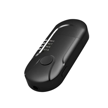 

USB FM Transmitter Powered 5.0Bluetooth Car Aux o Player TF Music Adapter Wireless Receiver Handsfree In-Car FM Modulator