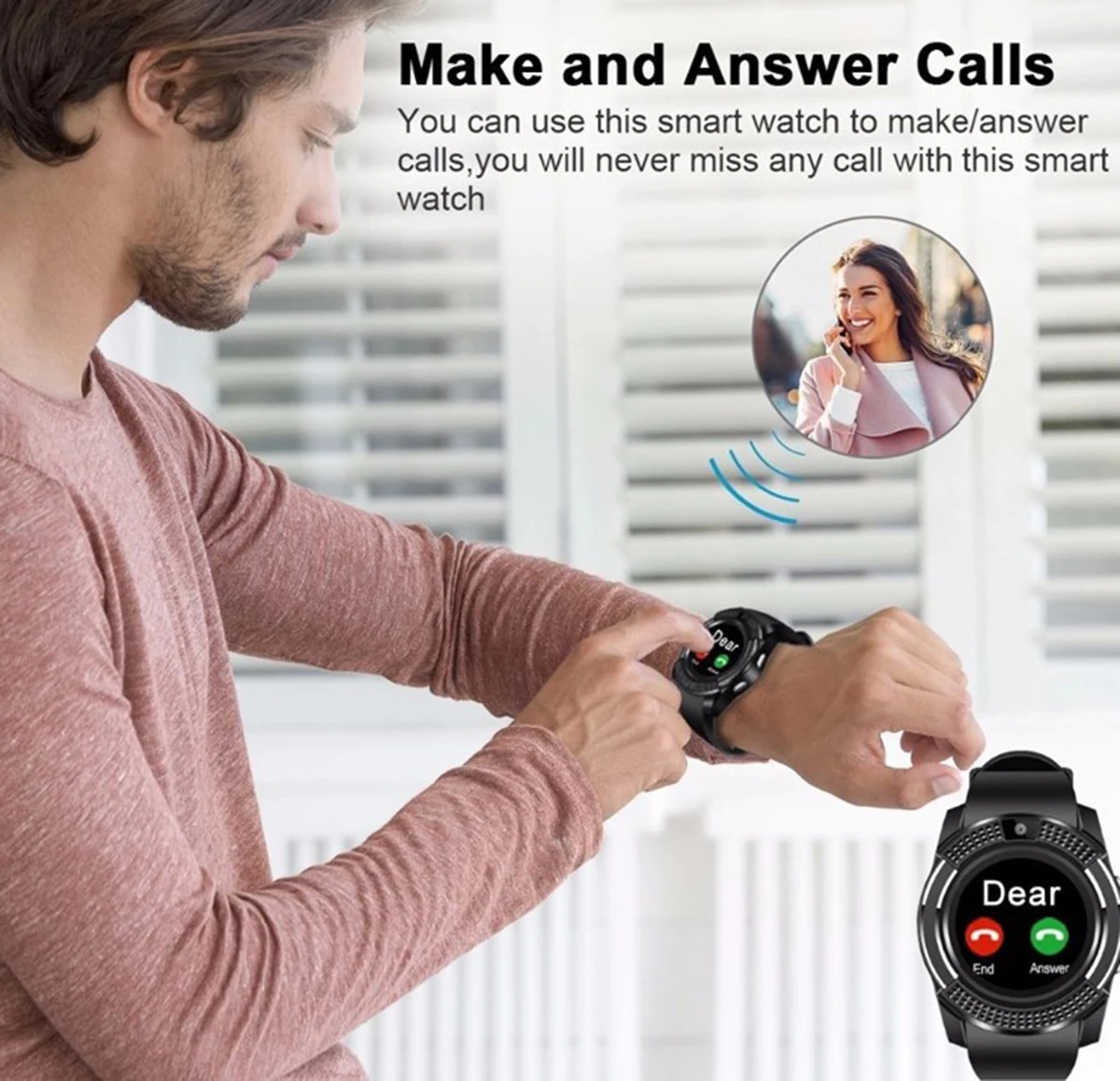 pulseira masculino mulher esportes à prova dwaterproof água smartwatch