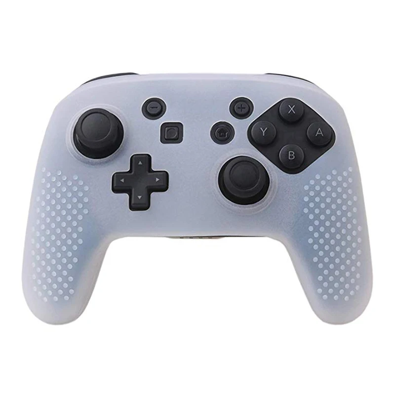 Белый Силиконовый чехол, защитный чехол для nintendo Switch Pro, джойстик, гелевый резиновый чехол - Цвет: Белый