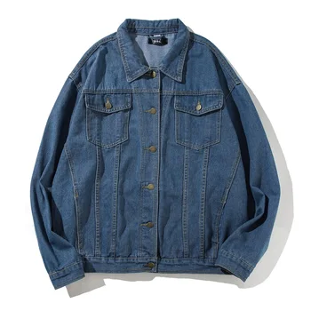 

2019 autumn washed loose denim jacket outside fashion jacket trend