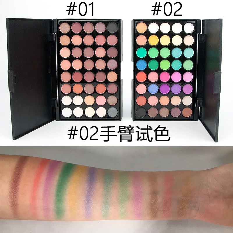 40 Color Eye Shadow Women Gift Palette Matte Glitter EyeShadow Diamond Shimmer Eye Primer Luminous Eyeshadow 2