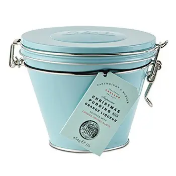 

Cartwright & Butler - Christmas Pudding with Orange Liqueur In Tin (Pudding mit Orangenlikör) - 454 Gramm