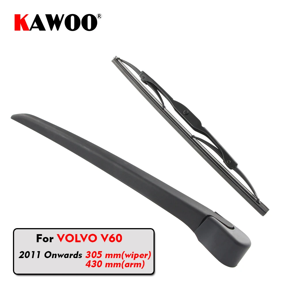 KAWOO Car Rear Wiper Blade Blades Back Window Wipers Arm For VOLVO V60 Hatchback (2011 Onwards) 305mm Auto Windscreen Blade|window wiper arm|wiper armrear wiper - AliExpress