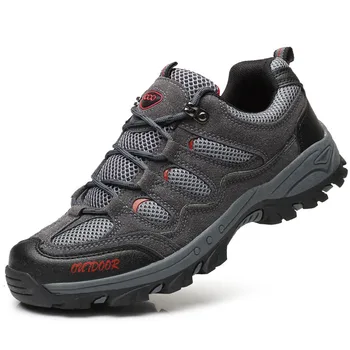 

BOUSSAC Autumn Winter Non-slip Sneakers For Men Shoes Outdoor Walking Hiking Shoes Mountain Hunting Boots Suede Male Footwear