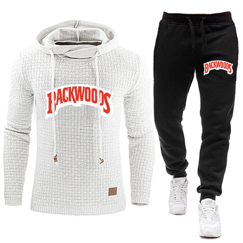 

Men Sets 2 Pieces Tracksuit Male Hooded Sweatshirt and Jogging Pants Sets Sportwear Suit Outfit Casual Men Clothes Free Shipping