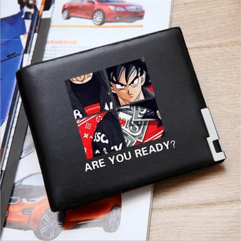 

New Anime Printing Wallet Dragon Ball PU Leather Money Clip Wallet Purses for Teens Students Boy Girls 2020