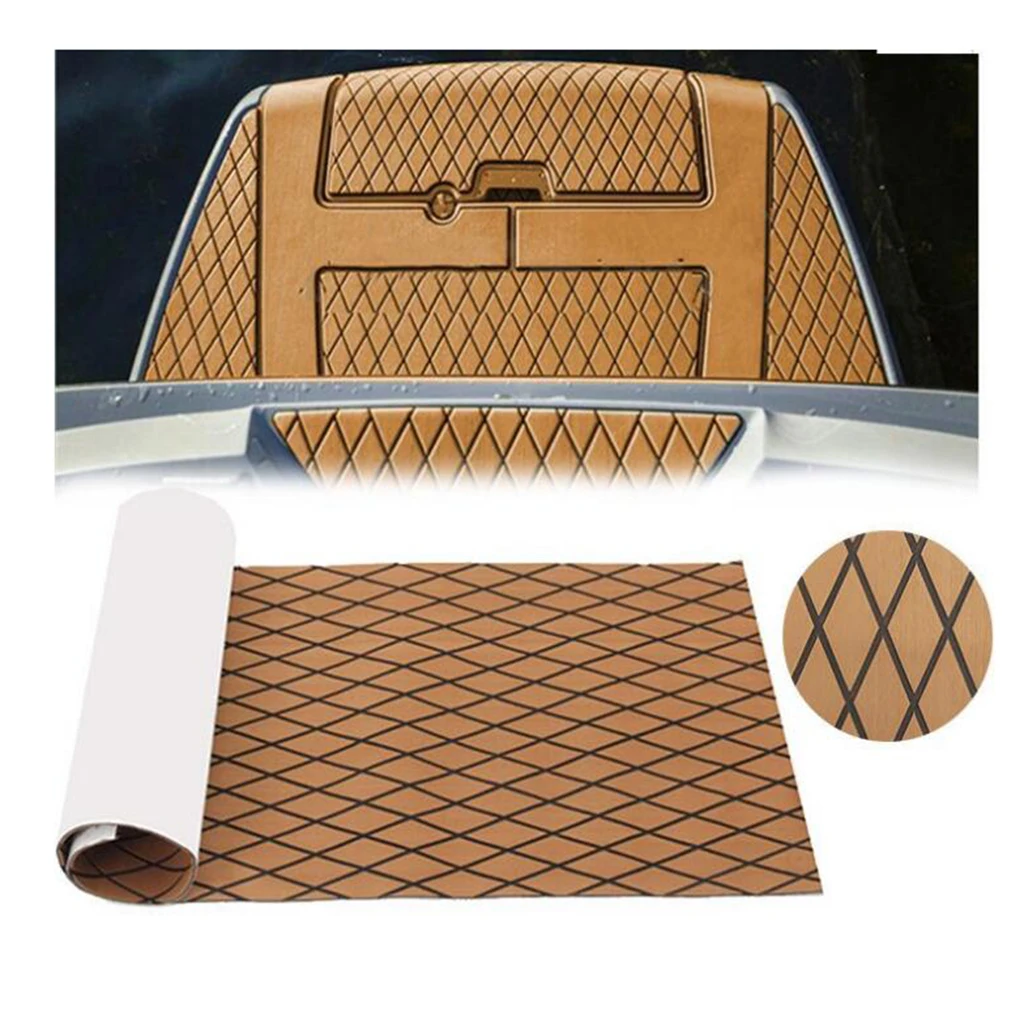 190x35cm Boat Flooring Sheet EVA Foam Faux Teak Yacht Decking Shockproof Self-Adhesive Marine Pad | Автомобили и мотоциклы