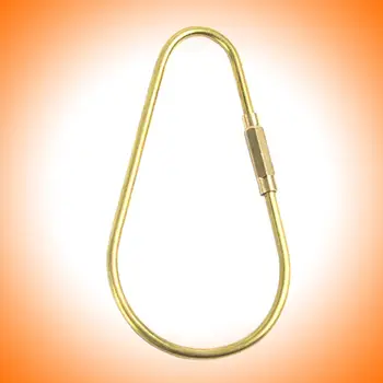 

1Pcs Keychain Keyring Tackle Brass D/Orbits/Drop Shaped Outdoor Tool Durable