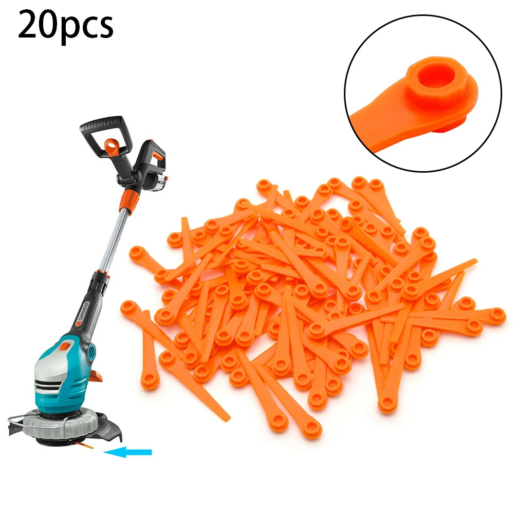 New 20Pcs Plastic Grass Trimmer Blades Replacement For Gardena 9823 9825 9820 9821 Garden Trimming Lawn Accessories Wholesale