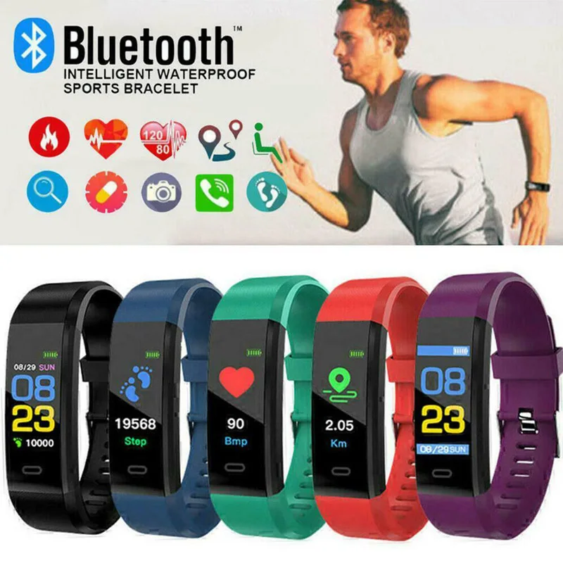 

Sport Waterproof Fitness Smart Watch Activity Tracker Wrist Band Circlet