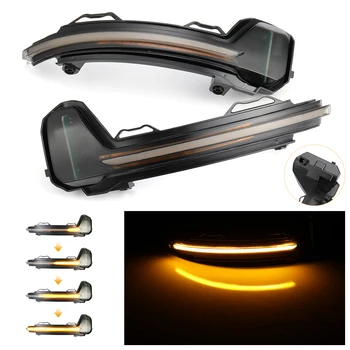 

2pcs LED Dynamic Turn Signal Light Side Rearview Mirror Indicator Sequential For VW Volkswagen Tiguan MK2 2017-2019