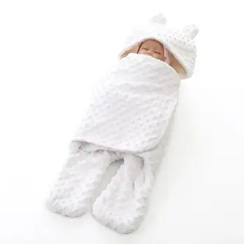 

Baby Blanket Warm Sleeping Bag Cartoon Ears Toddler Envelope Swaddle Quilt Delicate Exquisite Soft Comfortable Feel