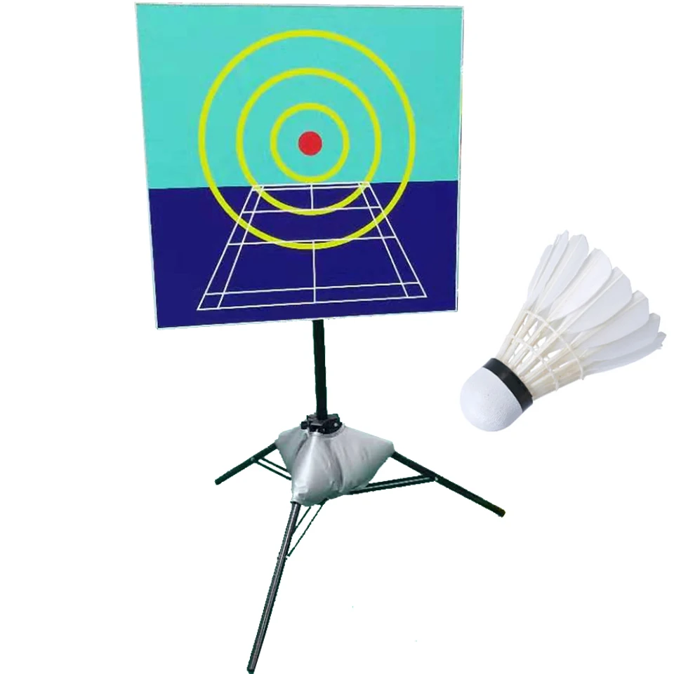 Professional Badminton Ball Precision Training Target Elastic Plate Board Rack Support Height Adjustable Wall Trainer Tripod | Спорт и