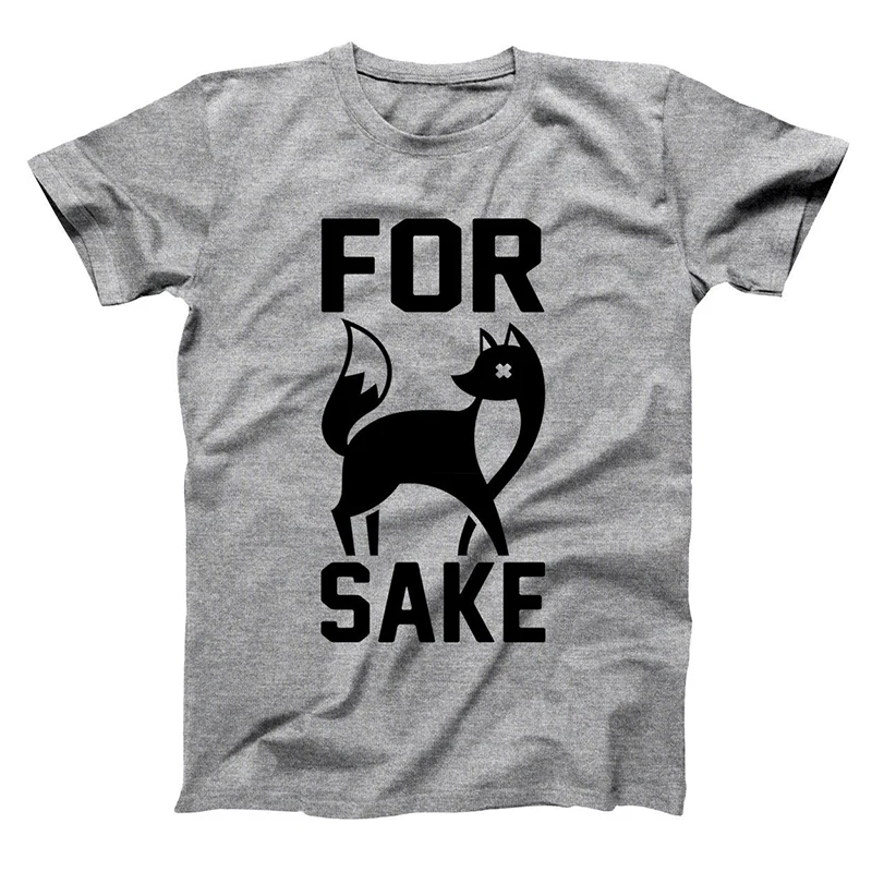 

FOR FOX SAKE T-shirts Men/Women 100% Cotton Tops Tees Print T shirt Men loose T-shirt Homme Fashion Tshirts Plus Size XS-3XL
