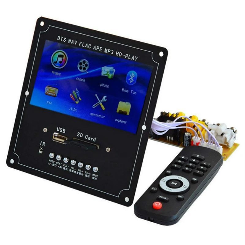 4 3 дюймов Lcd аудио видео декодер плата Dts без потерь Mp4 Mp5 Fm Usb Sd - Цена: 