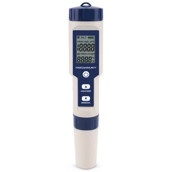

Multifunction Handhold Infrared Thermometer Safety Solubility/EC/PH/Salinity/Temp Meter Digital Water Quality Tester Portable