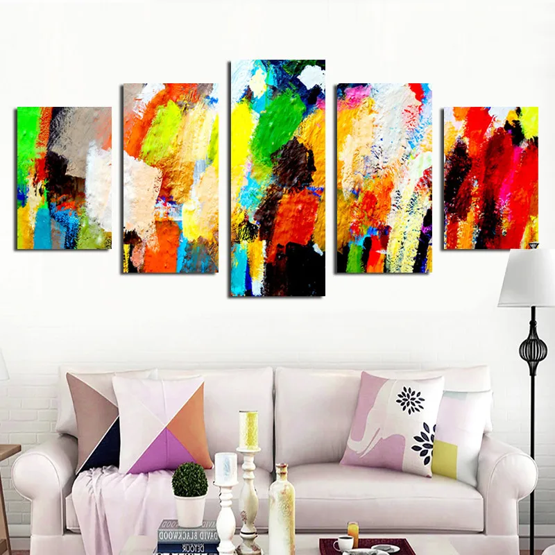

Nostalgic And Retro 5 Spell Abstract Watercolor Wall Art Posters And Prints Canvas Painting Living Room Home Decoration