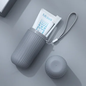 

Toothbrush Storage Box Toothbrush Tube Couple Toothbrush Cup Household Travel Portable Set Mouthwash Cup Toothpaste Can