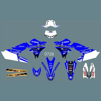 

New Full Graphics Decals Stickers Custom Number Name Glossy Bright Stickers For Yamaha WR250F WR 250F WRF250 2015 2016 2017 2018