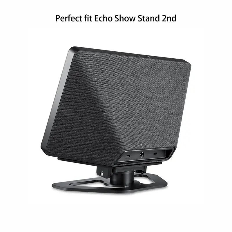 Echo Show Stand 2-го поколения, алюминиевая стойка для Echo Show 2-я горизонтальная 360 Поворотная наклонная стойка с прецизионным Bearin